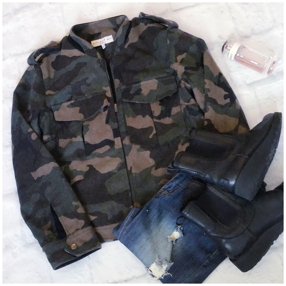 Anthropologie Jackets & Blazers - LAST ONE! Current Air Anthro Military Chic Camo Jacket Coat